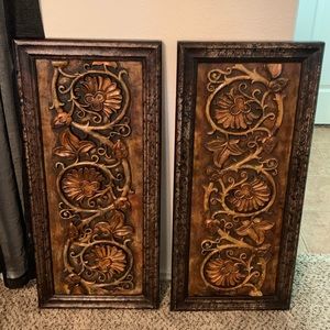 Set of 2 Vintage Enchanted Vine Wall Art